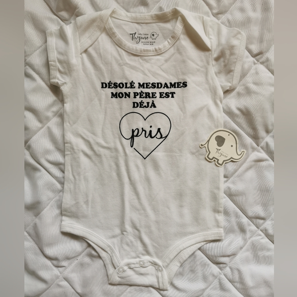 Thyme Onsie Brand New 6-9 month